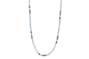 Blue Topaz 3mm Necklace and Bracelet in 24K Fair Trade Gold Vermeil Necklace