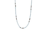 Load image into Gallery viewer, Blue Topaz 3mm Necklace and Bracelet in 24K Fair Trade Gold Vermeil