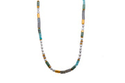 Pearl, Labradorite, Chrysocolla and Opalite Jewelry with 24K Fair Trade Gold Vermeil Necklace