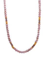 Natural Pearl and Moonstone Jewelry Fair Trade 24K Gold Vermeil Necklace