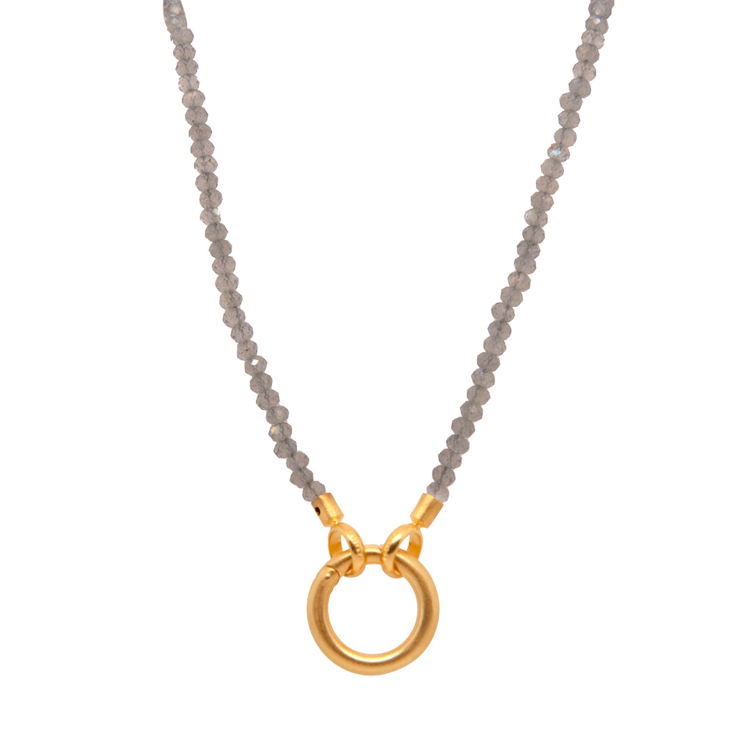 Ring Clasp Necklace 24K Fair Trade Gold Vermeil 17”