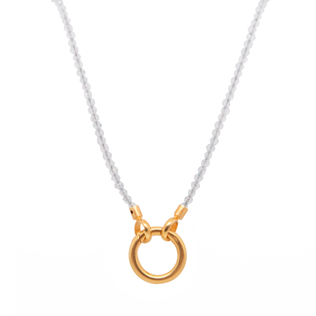 Ring Clasp Necklace 24K Fair Trade Gold Vermeil 17”