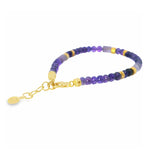 Load image into Gallery viewer, Amethyst 5mm Bracelet and Necklace in 24k Fair Trade Gold Vermeil