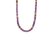 Amethyst 5mm Bracelet and Necklace in 24k Fair Trade Gold Vermeil Necklace