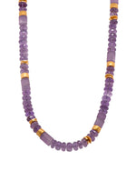Load image into Gallery viewer, Amethyst 5mm Bracelet and Necklace in 24k Fair Trade Gold Vermeil