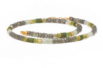 Load image into Gallery viewer, Labradorite, Peridot &amp; Prehnite Jewelry in 24K Fair Trade Gold Vermeil Necklace