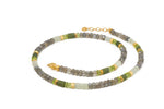 Load image into Gallery viewer, Labradorite Bracelet and Necklace 5mm in 24K Fair Trade Gold Vermeil Necklace