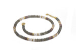 Load image into Gallery viewer, LABRADORITE, ROSE QUARTZ &amp; RHODONITE NECKLACE 5MM FAIR TRADE 24K GOLD VERMEIL - Joyla Jewelry