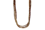 Load image into Gallery viewer, GARNET, LABRADORITE &amp; ZIRCON 3MM NECKLACE FAIR TRADE 24K GOLD VERMEIL - Joyla Jewelry