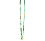 Load image into Gallery viewer, Chrysoprase and Malachite 3MM Necklace 24K Gold Vermeil
