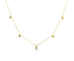 Load image into Gallery viewer, Five Stone Flirt Necklace 24K Gold Vermeil