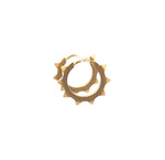 Load image into Gallery viewer, RockStar Huggie Earring 24K Gold Vermeil