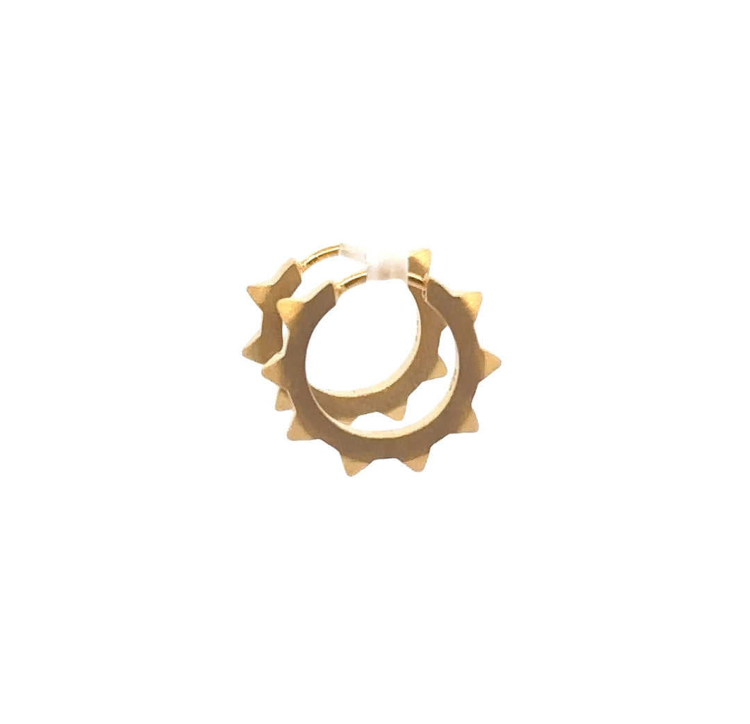 RockStar Huggie Earring 24K Gold Vermeil