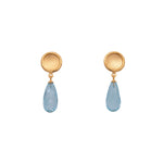 Load image into Gallery viewer, Sun Drop Stone Faceted Earrings 24K Gold Vermeil