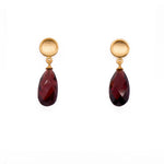 Load image into Gallery viewer, Sun Small Drop Earrings 24K Gold Vermeil
