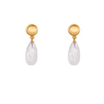 Load image into Gallery viewer, Sun Small Drop Earrings 24K Gold Vermeil
