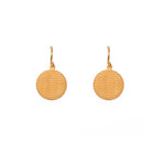 Load image into Gallery viewer, Serenity Disk Wire Earrings 24K Gold Vermeil