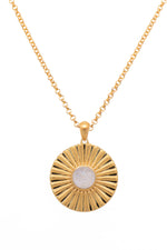 Load image into Gallery viewer, Sun with Face 10mm 24k Gold Vermeil Pendant - No Chain