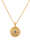 Sun And Star Pendant Necklace 24K Gold Vermeil