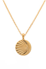 Load image into Gallery viewer, Moon Ray Pendant Necklace 24K Gold Vermeil