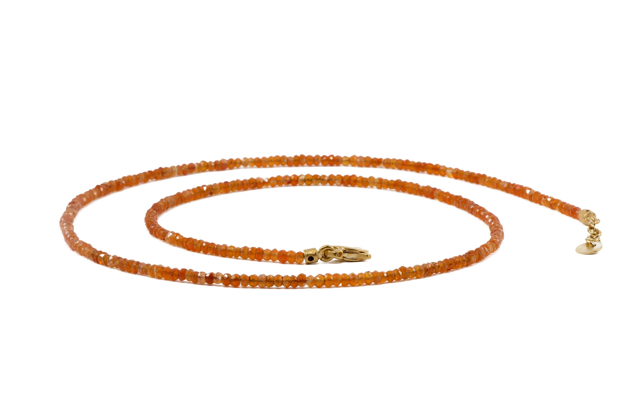 Carnelian Wrap Bracelet Or Necklace 3MM 24K Fair Trade Gold Vermeil