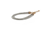 Load image into Gallery viewer, FOUR STRAND BRACELET WITH FACETED LABRADORITE 4 FAIR TRADE 24K GOLD VERMEIL - Joyla Jewelry
