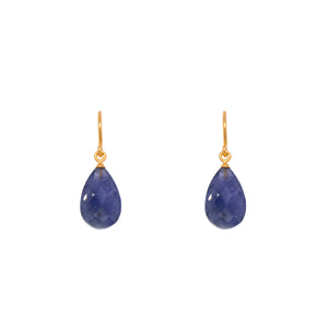 Tanzanite Earrings 24K Fair Trade Gold Vermeil