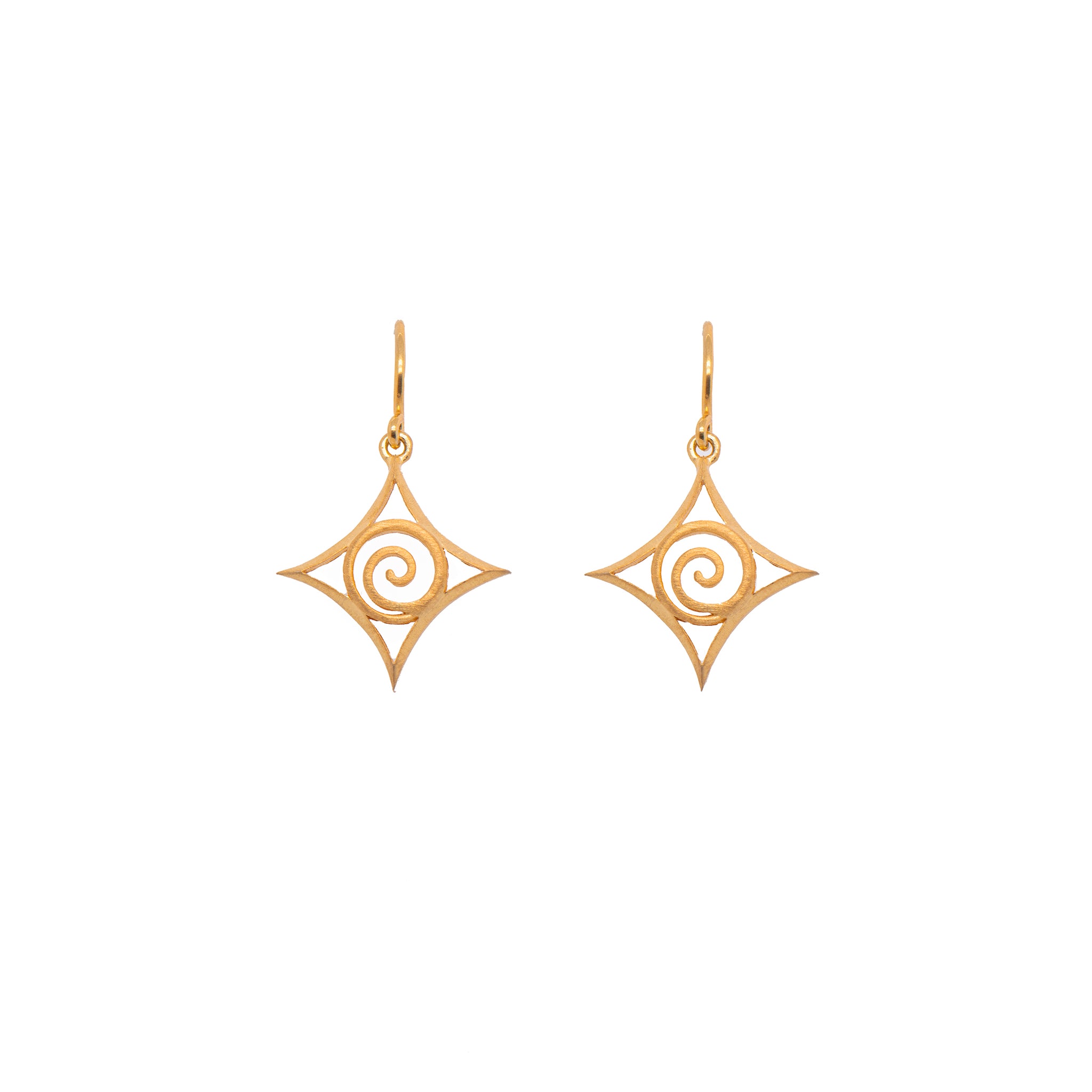 24K Fair Trade Gold Vermeil Gratitude Wire Earrings