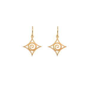 24K Fair Trade Gold Vermeil Gratitude Wire Earrings