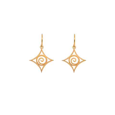 Gratitude Wire Earrings 24K Gold Vermeil