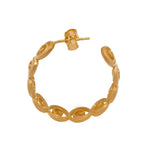 Load image into Gallery viewer, GRATITUDE SWIRL HOOP EARRINGS - Joyla Jewelry
