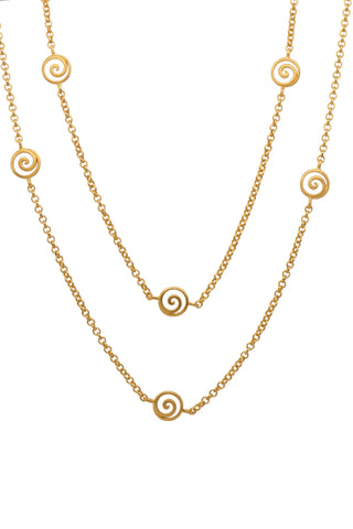 GRATITUDE SWIRL NECKLACE 36" - Joyla Jewelry