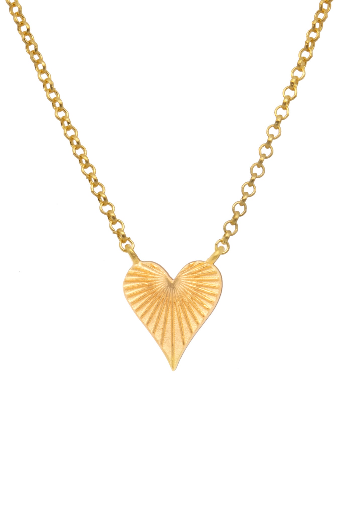 Necklace- Heart of Joy 16"/18" Gold Vermeil