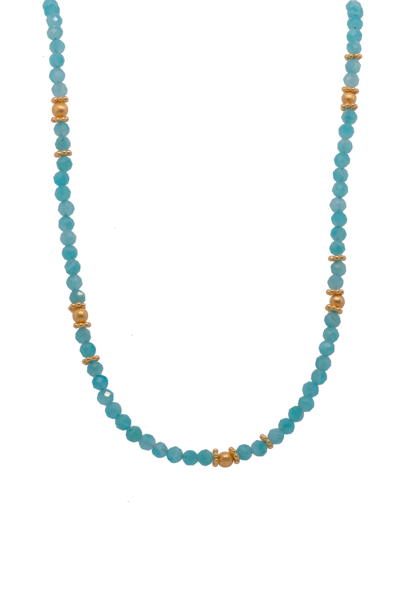 Amazonite Necklace Fair Trade 24K Gold Vermeil