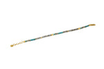 Load image into Gallery viewer, TURQUOISE &amp; LABRADORITE BRACELET 3MM FAIR TRADE 24K GOLD VERMEIL - Joyla Jewelry
