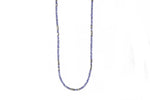 Load image into Gallery viewer, TANZANITE RHODIUM PLATED SILVER NECKLACE 3MM - Joyla Jewelry

