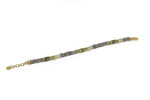 Load image into Gallery viewer, LABRADORITE, PERIDOT &amp; PREHNITE BRACELET 5MM FAIR TRADE 24K GOLD VERMEIL - Joyla Jewelry
