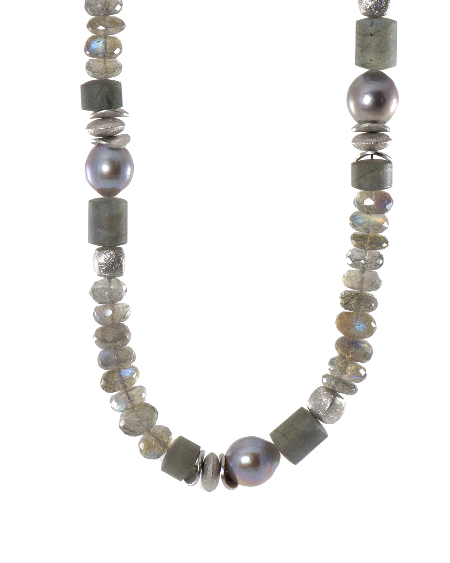 Lab Sr Grey Pearl Necklace 24k Fair Trade Gold Vermeil 8mm