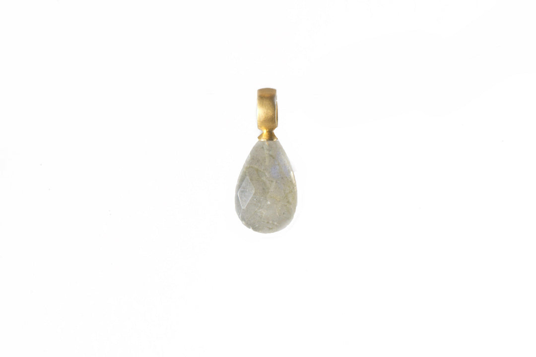 LABRADORITE PENDANT FAIR TRADE 24K GOLD VERMEIL - Joyla Jewelry