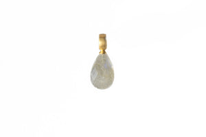 LABRADORITE PENDANT FAIR TRADE 24K GOLD VERMEIL - Joyla Jewelry