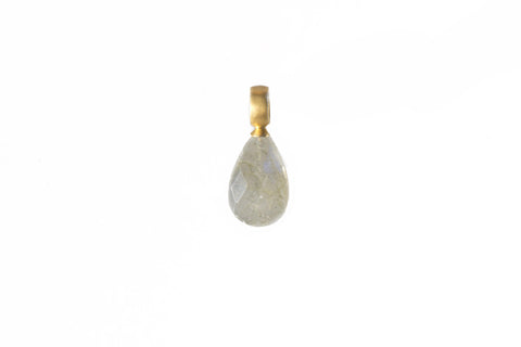 LABRADORITE PENDANT FAIR TRADE 24K GOLD VERMEIL - Joyla Jewelry