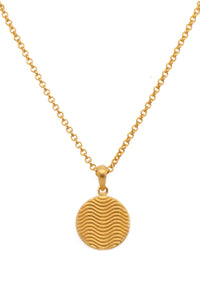 SERENITY PENDANT 24K GOLD VERMEIL - Joyla Jewelry